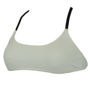 Diana Reggiseno bikini a righe gemelle - Bianco