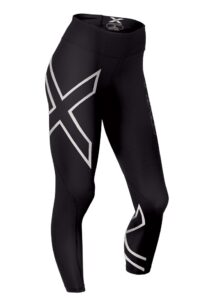 2XU Collant a compressione a vita media da donna - Nero/Bianco