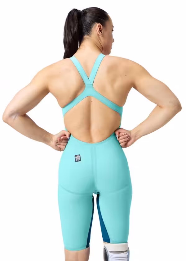 Speedo Fastskin LZR Pure Valor 2.0 Otvorene hlače do koljena – svijetloplave