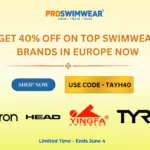 Approfitta dei più grandi saldi europei sui costumi da bagno: risparmia il 40% sui migliori marchi. TYR, Akron, Yingfa & HEAD – Termina il 4 giugno